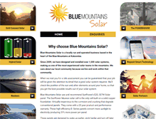 Tablet Screenshot of bluemountainssolar.com.au